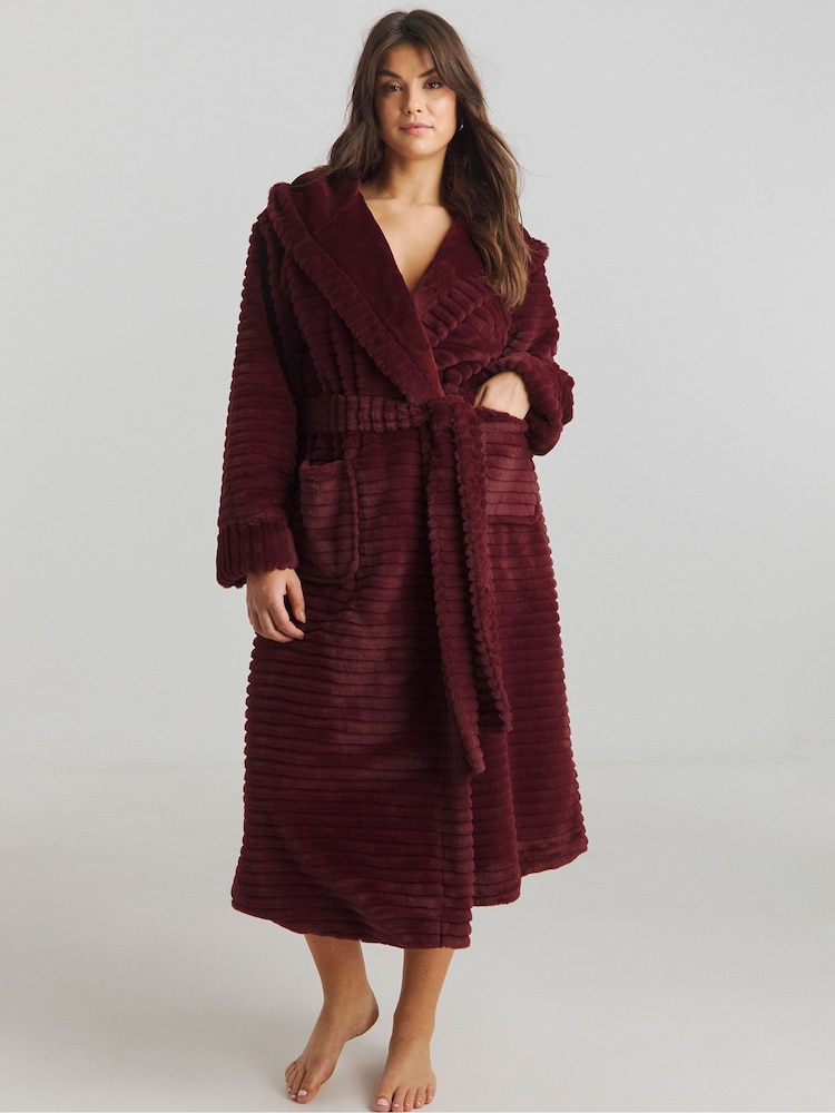 Simply Be Red Pretty Secrets Luxury Maxi Gown - Image 1 of 4 Simply Be Red Pretty Secrets Luxury Maxi Gown - Image 1 of 4