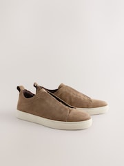 Neutral Elastic Lace Smart Trainers - Image 3 of 7