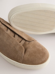 Neutral Elastic Lace Smart Trainers - Image 6 of 7