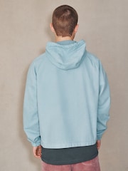 Blue Canvas Hooded Zip Through Jacket - Image 3 of 18
