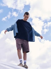 Blue Canvas Hooded Zip Through Jacket - Image 7 of 18