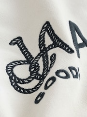 Ecru White EDIT Retro Graphic Crew Sweatshirt - Image 7 of 8