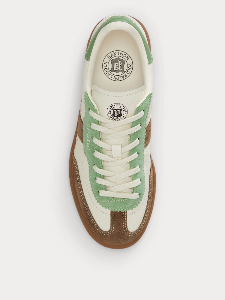 Polo Ralph Lauren White Bedford Suede Leather Mix Contrast Trainers - Image 4 of 4 Polo Ralph Lauren White Bedford Suede Leather Mix Contrast Trainers - Image 4 of 4