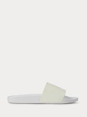 Polo Ralph Lauren White Signature Pony Sliders - Image 1 of 4