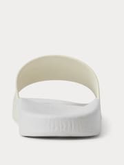 Polo Ralph Lauren White Signature Pony Sliders - Image 3 of 4