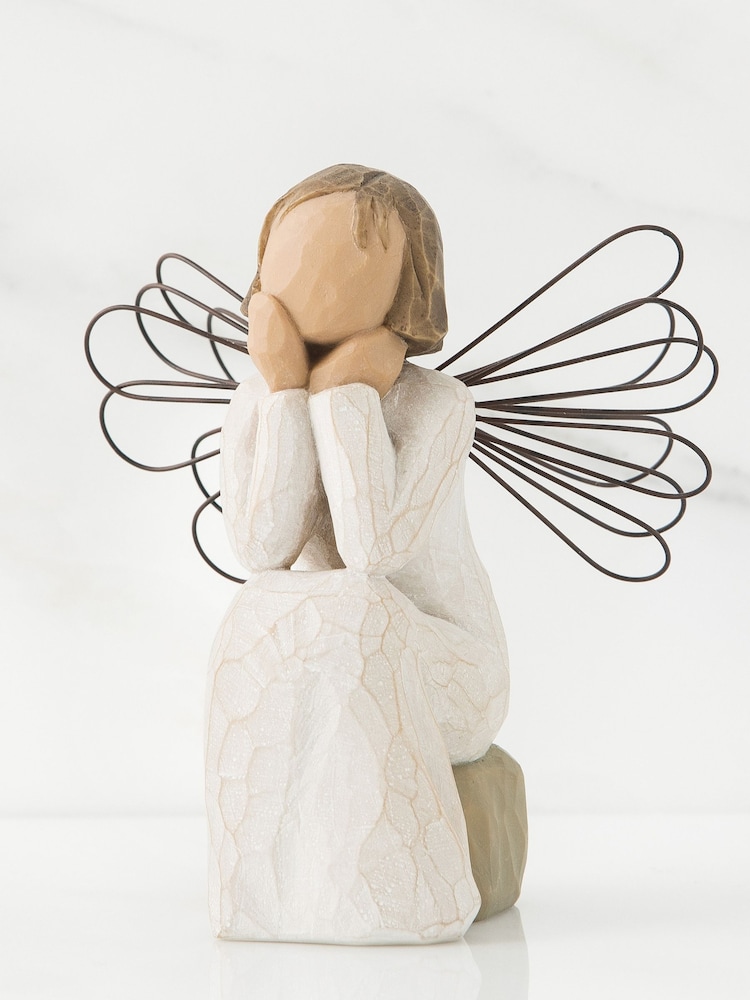 Willow Tree Cream Angel Of Caring Figurine - Image 1 of 4