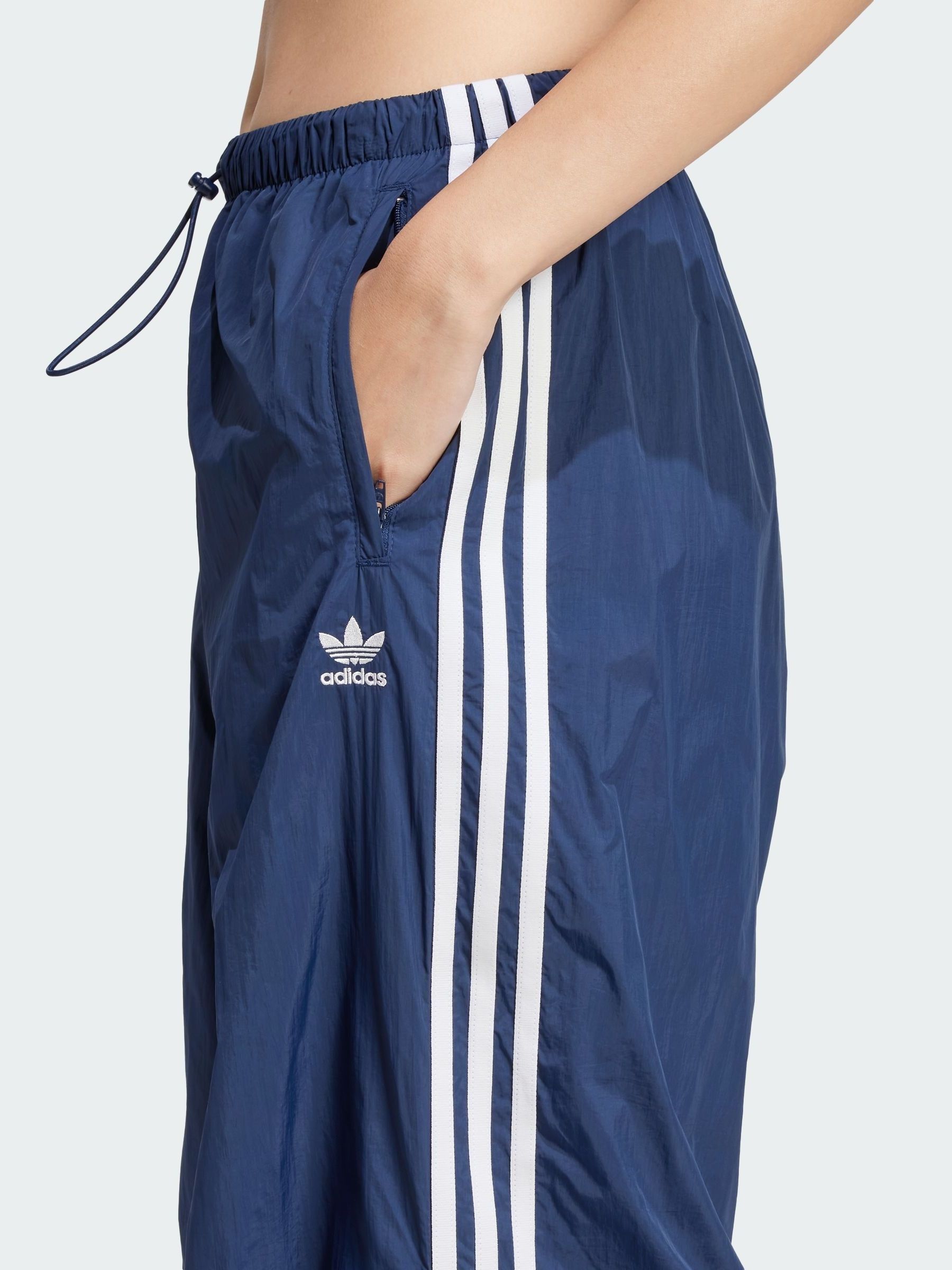 Buy adidas Originals Blue 3-Stripes Woven Parachute Tracksuit