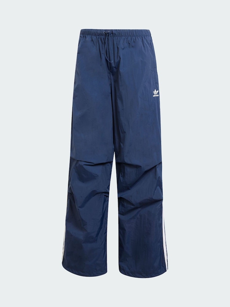 adidas Originals Blue 3-Stripes Woven Parachute Tracksuit Joggers - Image 5 of 5 adidas Originals Blue 3-Stripes Woven Parachute Tracksuit Joggers - Image 5 of 5
