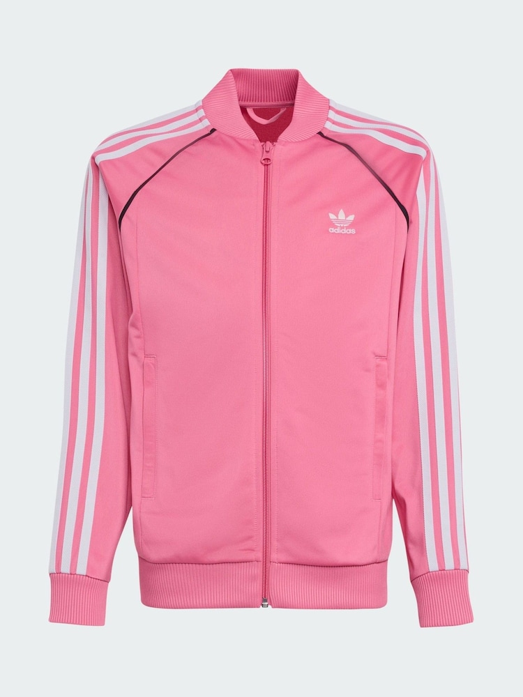 adidas Originals Pink Adicolor SST Track Top - Image 4 of 4 adidas Originals Pink Adicolor SST Track Top - Image 4 of 4
