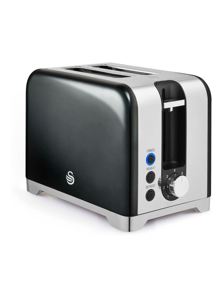 Swan Graphite Solace 2 Slice Toaster - Image 1 of 7