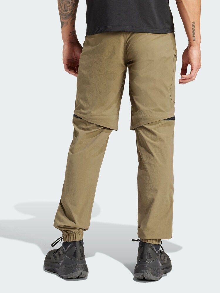 adidas Terrex Green Utilitas Hiking Zip-Off Tracksuit Joggers - Image 2 of 5