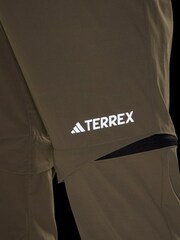 adidas Terrex Green Utilitas Hiking Zip-Off Tracksuit Joggers - Image 5 of 5