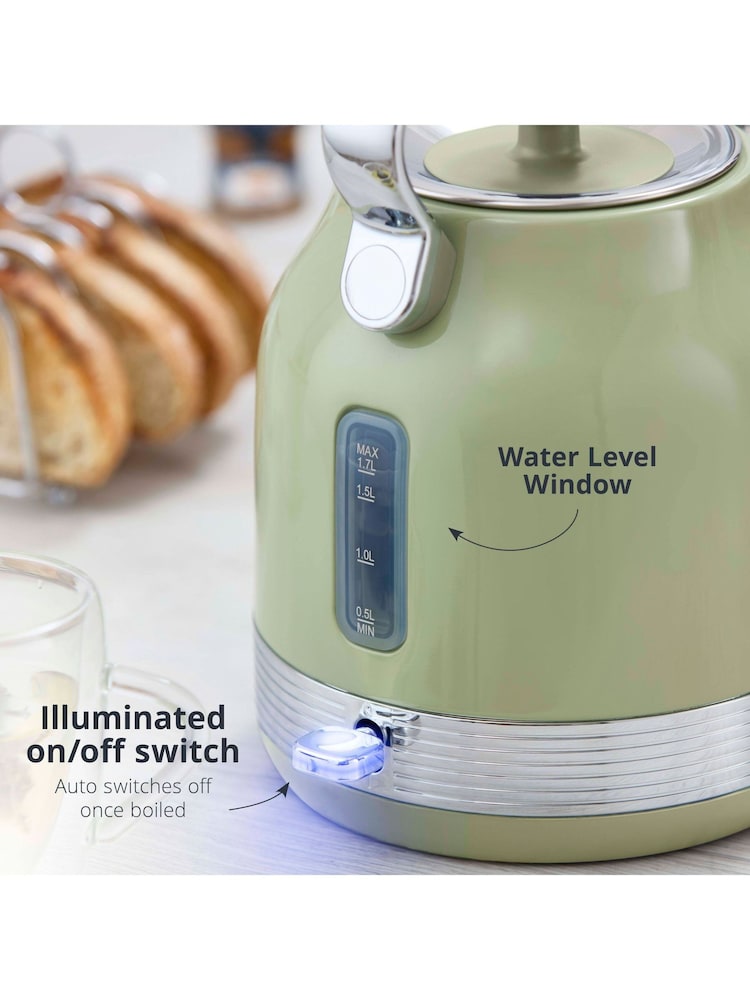 Buy Swan Green Retro Traditional Kettle from the Next UK