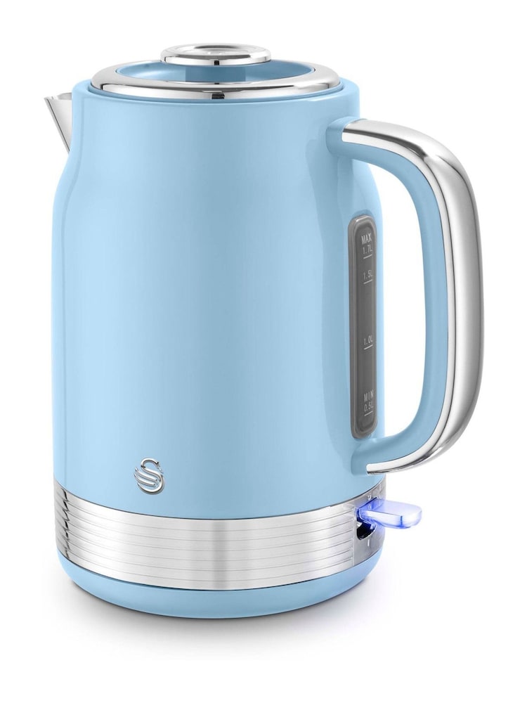 Swan Blue 1.7L Retro Jug Kettle - Image 1 of 8 Swan Blue 1.7L Retro Jug Kettle - Image 1 of 8