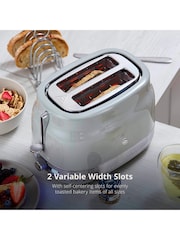 Swan Grey 930W Retro 2 Slice Toaster - Image 3 of 8