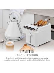 Tower White Cavaletto Mirage 2 Slice Toaster - Image 5 of 7