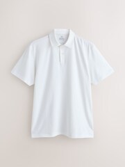 白色 - 素色 - 短袖平織Polo衫3件裝 - 圖片 2/5