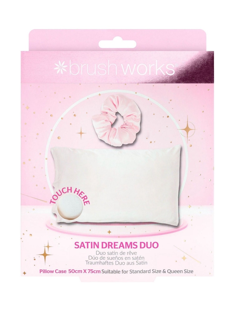 Brush Works Satin Dreams Pillowcase & Scrunchie Duo (Worth £14) - Image 1 of 4