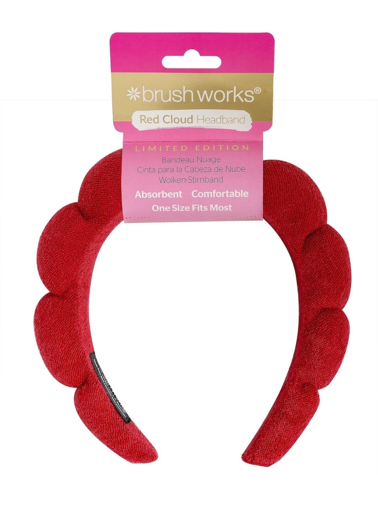 Brush Works Limited Edition Cloud Headband in Red - Image 1 of 5