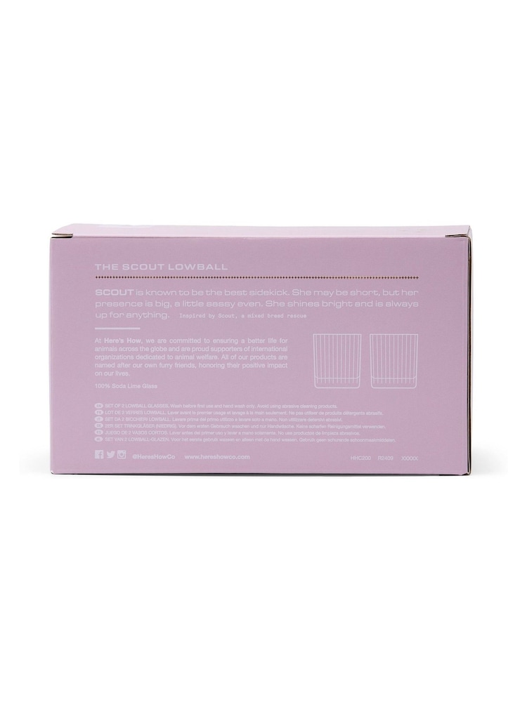 Here''s How Set of 2 Lilac The Scout Lowball Glasses - Image 3 of 3