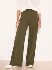 Lipsy Khaki Green High Waist Wide Leg Trousers - Image 2 of 4