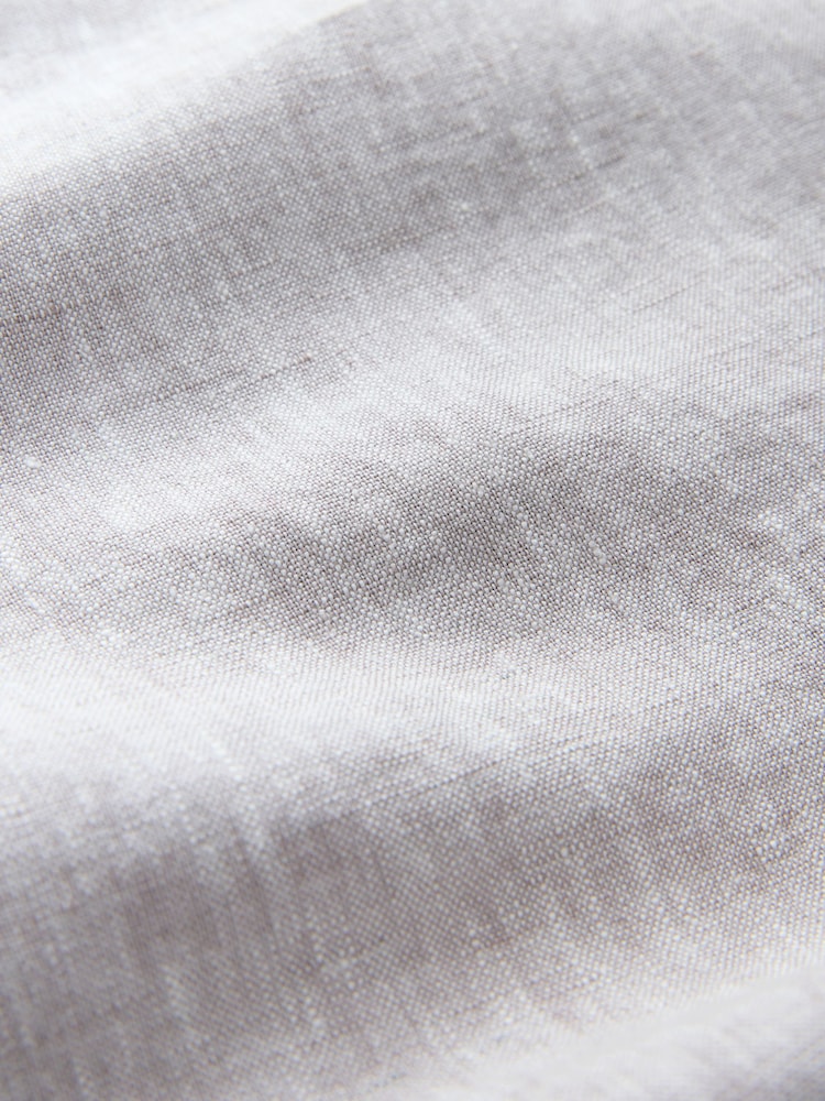 Lichtgrijs - Relaxte pasvorm - Signature 100% linnen geplooide chino broek - Afbeelding 10 van 10