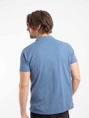 Weird Fish Blue Miles Pique Polo Shirt - Image 2 of 6