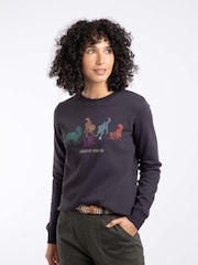 Weird Fish Blue Chidham Crew Neck Sweatshirt - Image 1 of 6