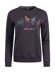 Weird Fish Blue Chidham Crew Neck Sweatshirt - Image 5 of 6