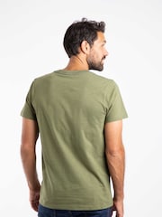 Weird Fish Green Boating Front Print Graphic T-Shirt - Image 2 of 6