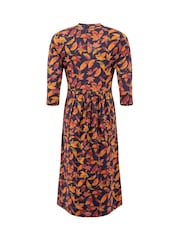 Weird Fish Isolde Printed Jersey Midi Dress - Imagem 6 de 6
