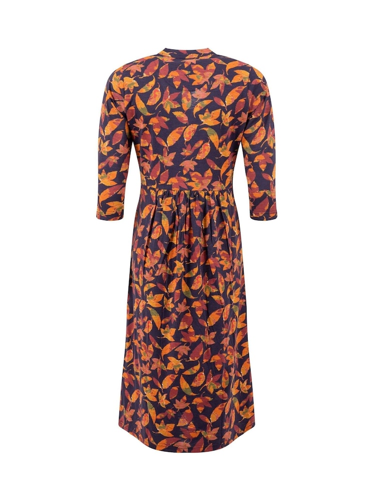 Weird Fish Isolde Printed Jersey Midi Dress - Imagem 6 de 6