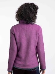 Weird Fish Purple Beye 1/4 Zip Grid Fleece - Image 2 of 7
