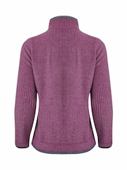 Weird Fish Purple Beye 1/4 Zip Grid Fleece - Image 7 of 7