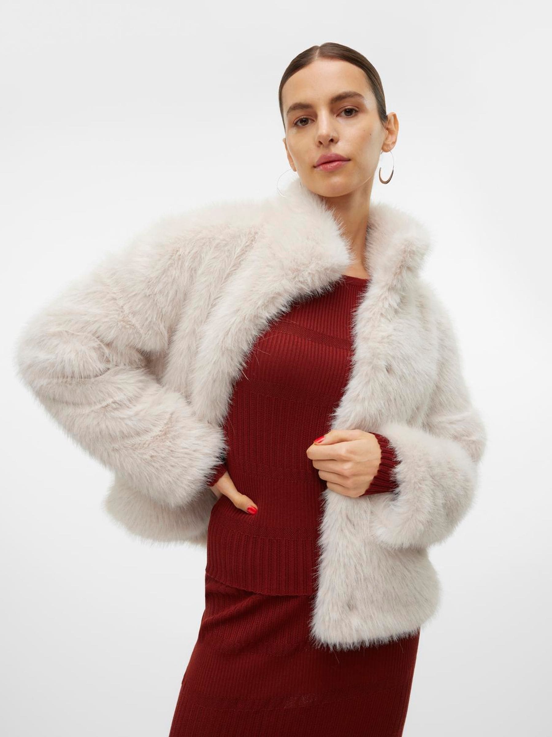 vero moda fur coats
