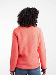 Weird Fish Pink Beye 1/4 Zip Grid Fleece - Image 2 of 7
