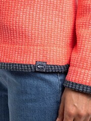 Weird Fish Pink Beye 1/4 Zip Grid Fleece - Image 5 of 7
