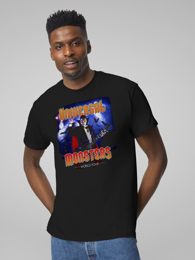 All + Every Black Universal Studios Monsters Dracula On Tour T-Shirt - Image 2 of 4 All + Every Black Universal Studios Monsters Dracula On Tour T-Shirt - Image 2 of 4