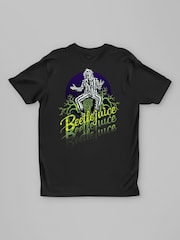 All + Every Black Beetlejuice Cascade Striped Suit Back Print T-Shirt - Image 3 of 4