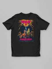 All + Every Black Scooby Doo Halloween Beware Of Monsters Back Print T-Shirt - Image 3 of 4