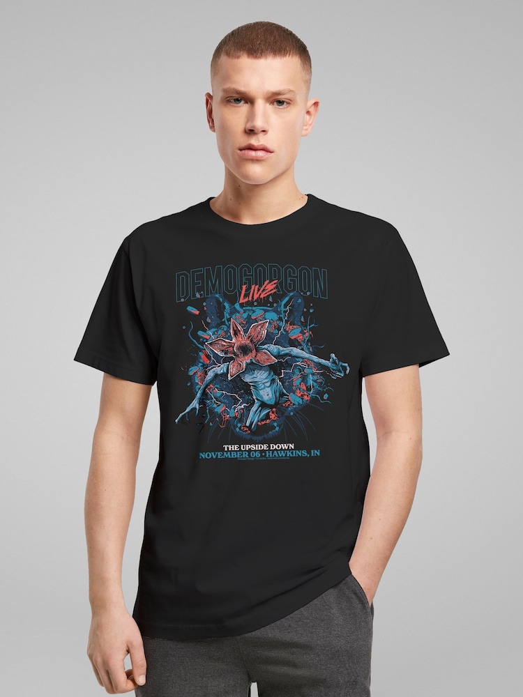 All + Every Black Stranger Things Demogorgon Live The Upside Down T-Shirt - Image 2 of 4 All + Every Black Stranger Things Demogorgon Live The Upside Down T-Shirt - Image 2 of 4