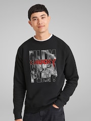 All + Every Black Chucky Hi Im Chucky Scars And Stitches Sweatshirt - Image 1 of 4
