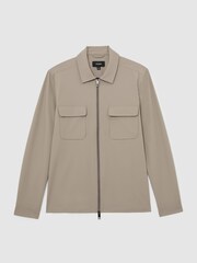 Reiss Taupe Brown Ascend Shirt - Image 2 of 6