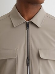 Reiss Taupe Brown Ascend Shirt - Image 4 of 6