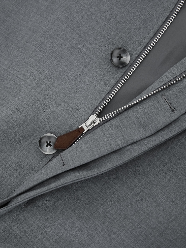 Reiss Canton Single-Breasted Raglan Raincoat with Wool - Image 6 of 6