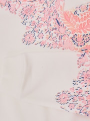 Reiss Pink Print Jessie Floral-Print Sweatshirt and Shorts Set - Image 5 of 5