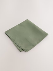 Olive Green Textured Pocket Square - Image 1 of 3