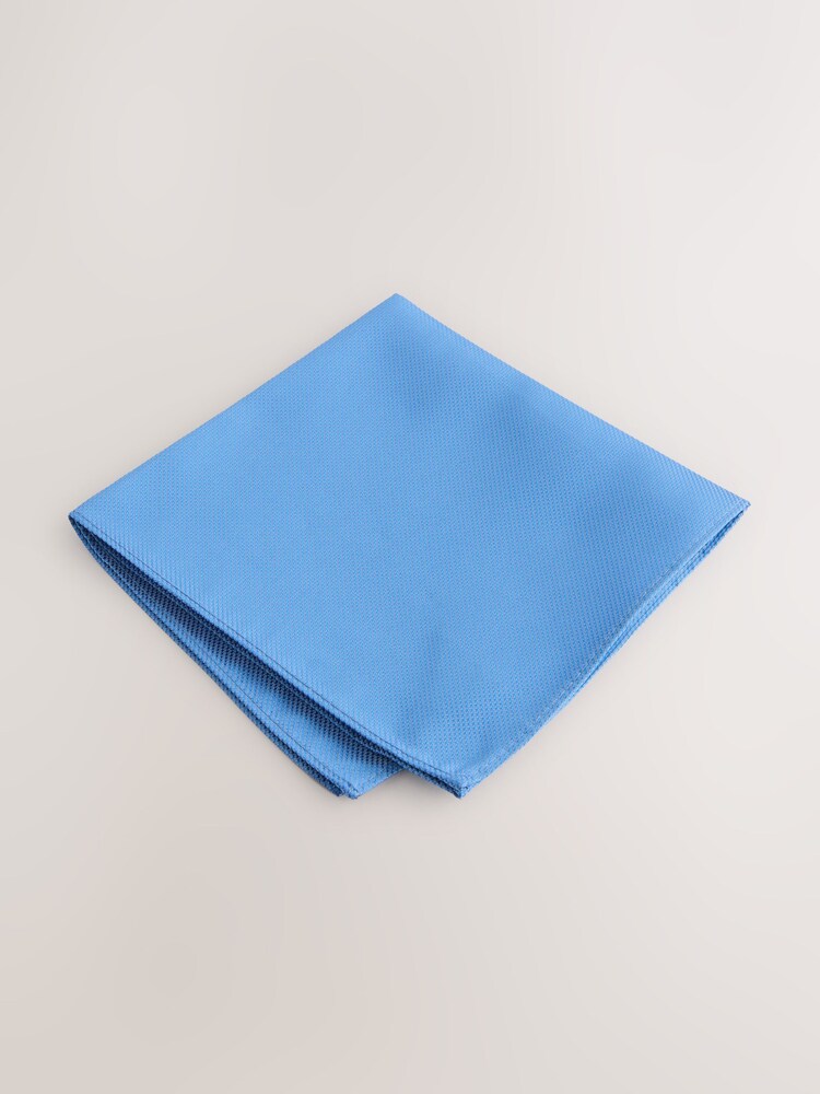 Blue Textured Pocket Square - Image 1 of 3 Blue Textured Pocket Square - Image 1 of 3