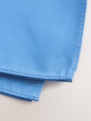 Blue Textured Pocket Square - Image 2 of 3