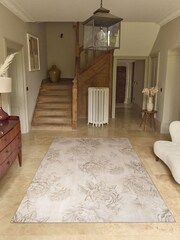 Hug Rug Cream Muted Floral Print Rug - Image 1 of 4